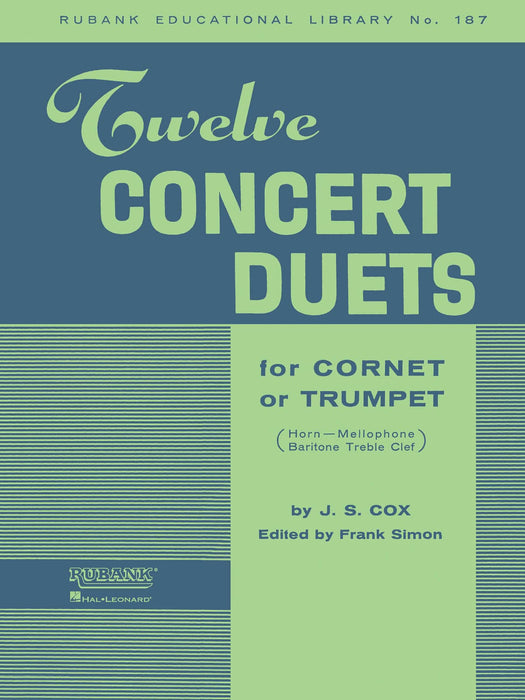 Twelve Concert Duets for Cornet or Trumpet 音樂會 短號小號 二重奏 | 小雅音樂 Hsiaoya Music