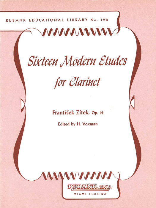 Sixteen Modern Etudes for Clarinet, Op. 14 練習曲 豎笛 | 小雅音樂 Hsiaoya Music