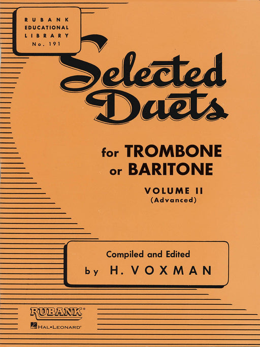 Selected Duets for Trombone or Baritone Volume 2 - Medium-Advanced 長號 二重奏 | 小雅音樂 Hsiaoya Music