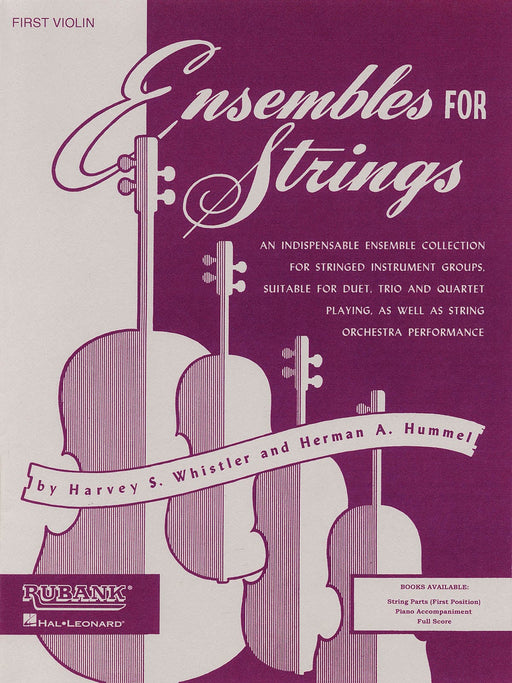Ensembles For Strings - First Violin for Duet, Trio, Quartet or String Orchestra 弦樂器 小提琴二重奏四重奏弦樂團 弦樂 弦樂二重奏 | 小雅音樂 Hsiaoya Music