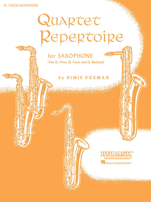 Quartet Repertoire for Saxophone - Bb Tenor (Two Eb Alto, Bb Tenor and Eb Baritone) 四重奏 中音 薩氏管重奏 | 小雅音樂 Hsiaoya Music