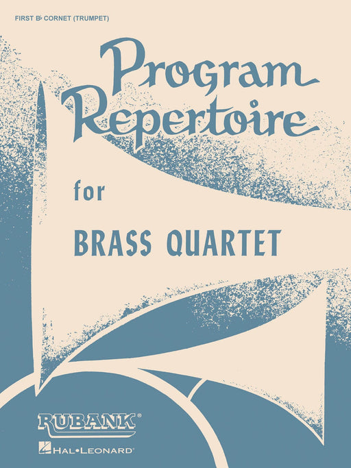 Program Repertoire for Brass Quartet 1st B-flat Cornet/Trumpet 銅管四重奏 | 小雅音樂 Hsiaoya Music