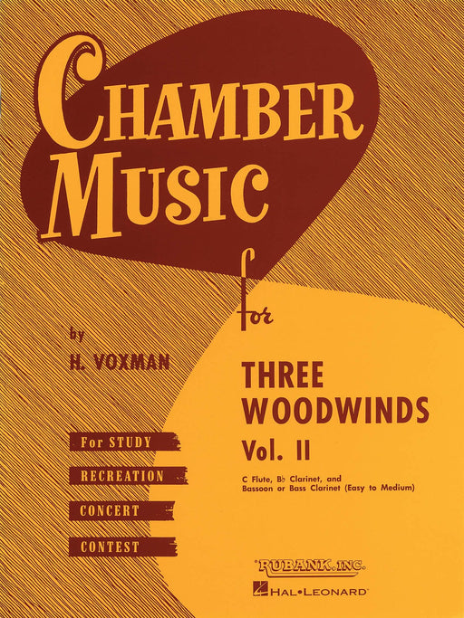 Chamber Music for Three Woodwinds, Vol. 2 for Flute, Clarinet, and Bassoon or Bass Clarinet 室內樂 長笛 低音單簧管 木管三重奏 | 小雅音樂 Hsiaoya Music