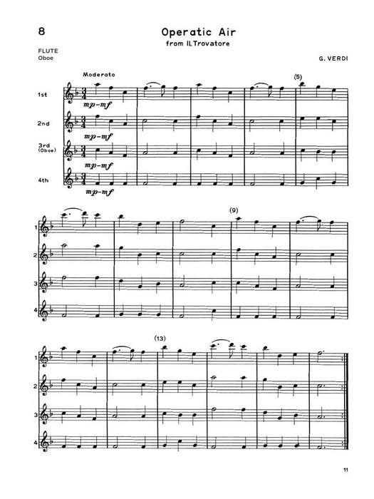 Ensemble Time - C Flutes (Oboe) for Instrumental Trio or Quartet Playing 雙簧管 三重奏四重奏 長笛 | 小雅音樂 Hsiaoya Music