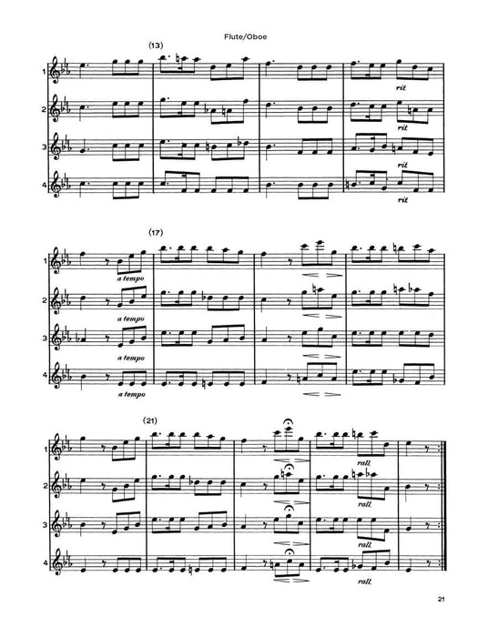 Ensemble Time - C Flutes (Oboe) for Instrumental Trio or Quartet Playing 雙簧管 三重奏四重奏 長笛 | 小雅音樂 Hsiaoya Music