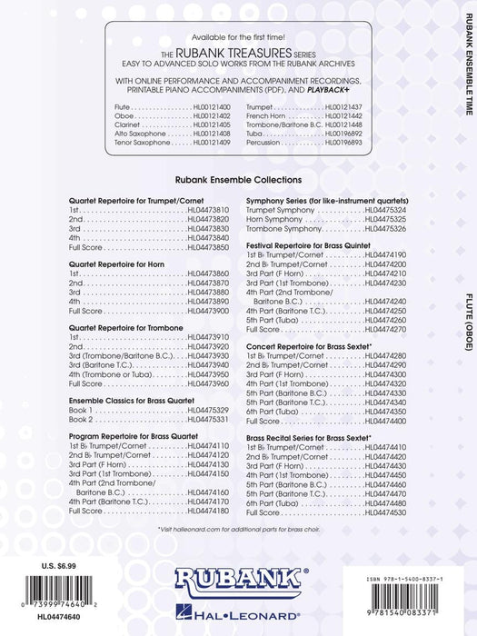 Ensemble Time - C Flutes (Oboe) for Instrumental Trio or Quartet Playing 雙簧管 三重奏四重奏 長笛 | 小雅音樂 Hsiaoya Music