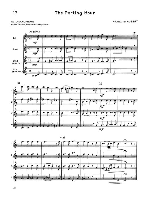 Ensemble Time - Alto Saxophone (Baritone Saxophone) for Instrumental Trio or Quartet Playing 中音薩氏管薩氏管 三重奏四重奏 | 小雅音樂 Hsiaoya Music