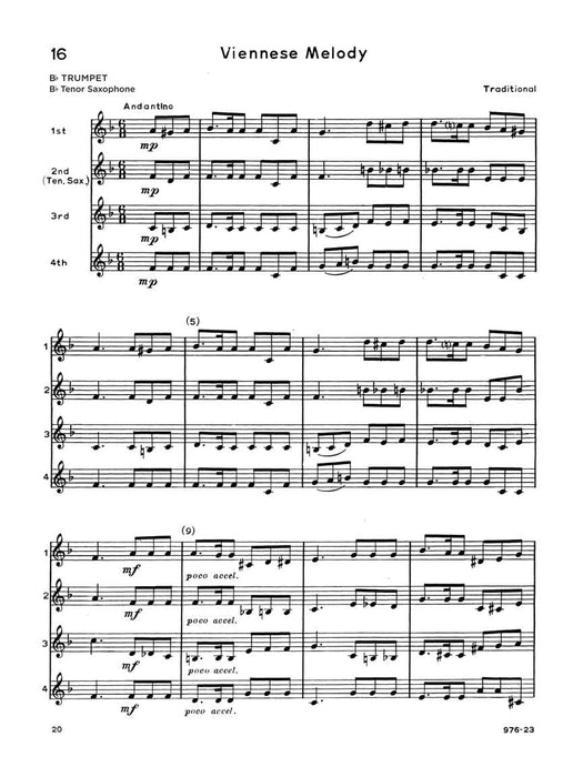 Ensemble Time - B Flat Cornets (Tenor Saxophone) for Instrumental Trio or Quartet Playing 薩氏管 三重奏四重奏 短號 | 小雅音樂 Hsiaoya Music