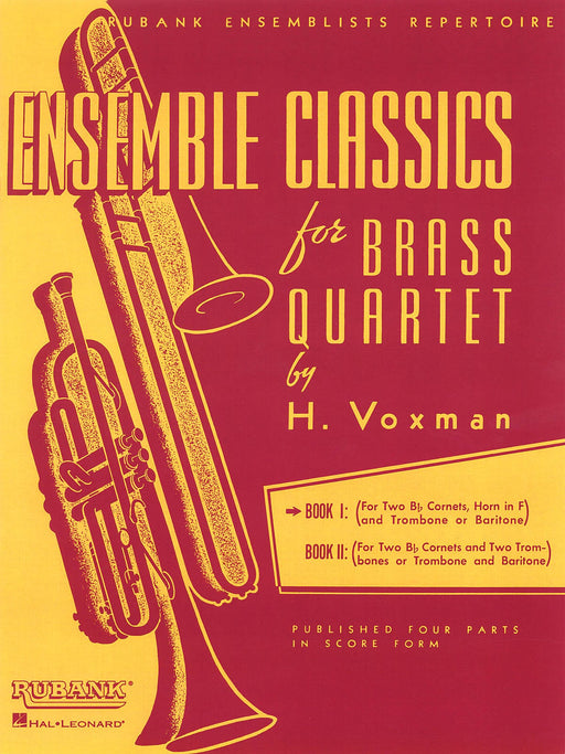 Ensemble Classics for Brass Quartet - Book 1 for Two Cornets (Trumpets), F Horn and Trombone (Baritone B.C.) 四重奏 法國號 長號 小號 銅管四重奏 | 小雅音樂 Hsiaoya Music