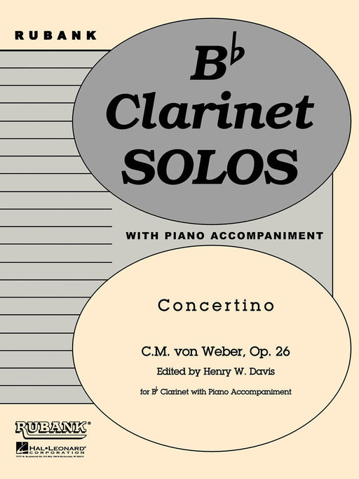 Concertino, Op. 26 Bb Clarinet Solo with Piano - Grade 5 小協奏曲 鋼琴 豎笛 | 小雅音樂 Hsiaoya Music
