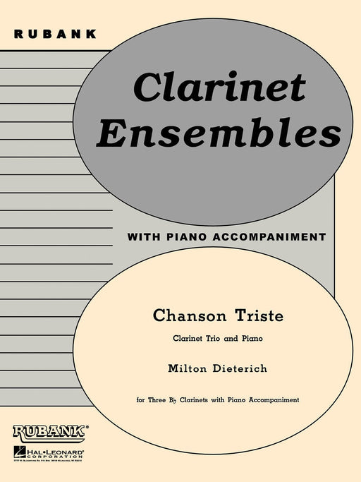 Chanson Triste Bb Clarinet Trio with Piano - Grade 2.5 豎笛三重奏 鋼琴 | 小雅音樂 Hsiaoya Music