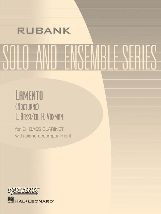 Lamento (Nocturne) Bb Bass Clarinet Solo with Piano - Grade 4 夜曲低音單簧管 鋼琴 豎笛 | 小雅音樂 Hsiaoya Music