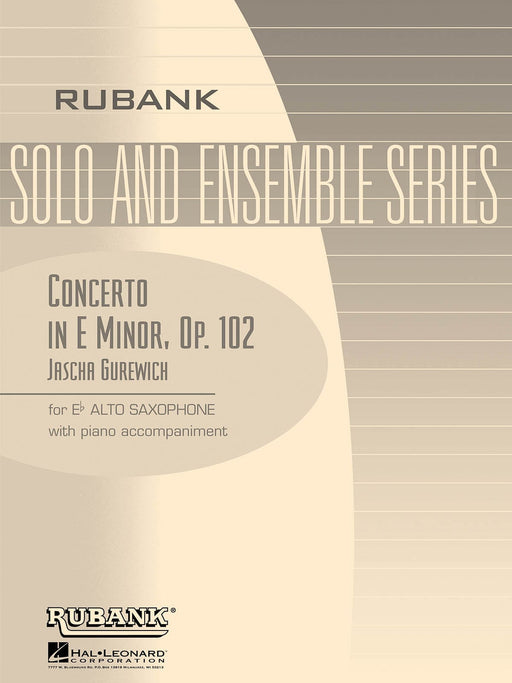 Concerto in E Minor, Op. 102 Alto Saxophone Solo with Piano - Grade 6 協奏曲 中音薩氏管 鋼琴 | 小雅音樂 Hsiaoya Music