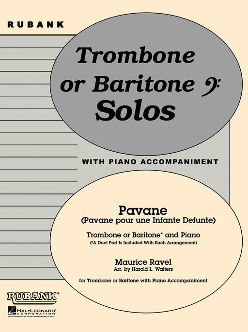 Pavane pour une Infante Défunte Trombone (Baritone B.C.) Solo or Duet with Piano - Grade 2 拉威爾‧摩利斯 帕凡 長號 二重奏鋼琴 | 小雅音樂 Hsiaoya Music