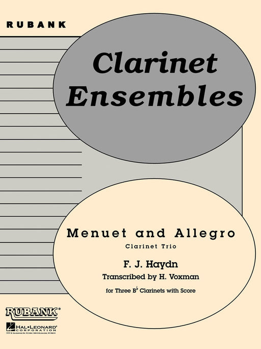 Menuet and Allegro Bb Clarinet Trio - Grade 3 小步舞曲 三重奏 豎笛 | 小雅音樂 Hsiaoya Music