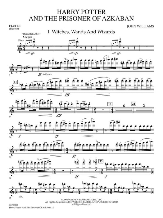 Harry Potter and the Prisoner of Azkaban Suite for Orchestra Score and Parts 囚犯 組曲 管弦樂團 | 小雅音樂 Hsiaoya Music