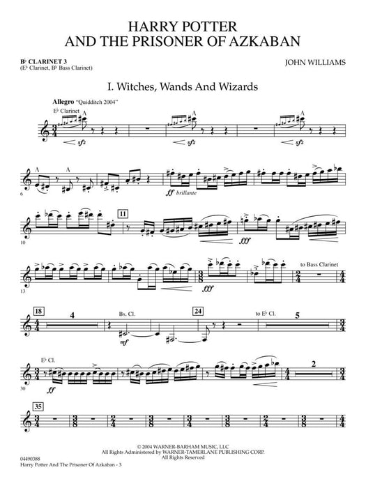 Harry Potter and the Prisoner of Azkaban Suite for Orchestra Score and Parts 囚犯 組曲 管弦樂團 | 小雅音樂 Hsiaoya Music