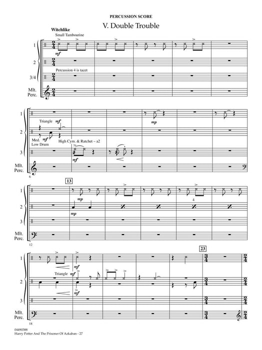 Harry Potter and the Prisoner of Azkaban Suite for Orchestra Score and Parts 囚犯 組曲 管弦樂團 | 小雅音樂 Hsiaoya Music