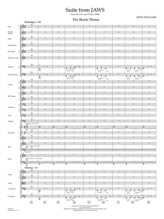 Suite from Jaws Score and Parts 組曲 | 小雅音樂 Hsiaoya Music