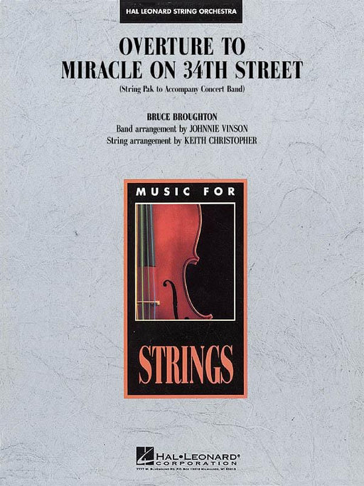 Overture to Miracle on 34th Street String Insert for Concert Band Version 序曲 弦樂 室內管樂團 | 小雅音樂 Hsiaoya Music