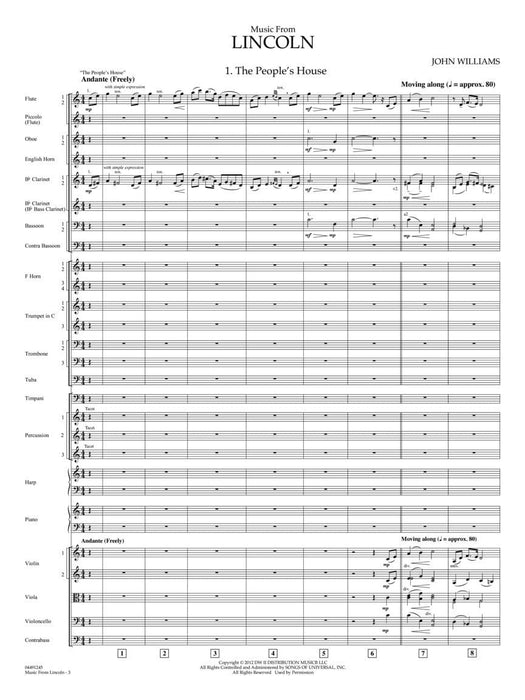 Music from Lincoln Score and Parts | 小雅音樂 Hsiaoya Music