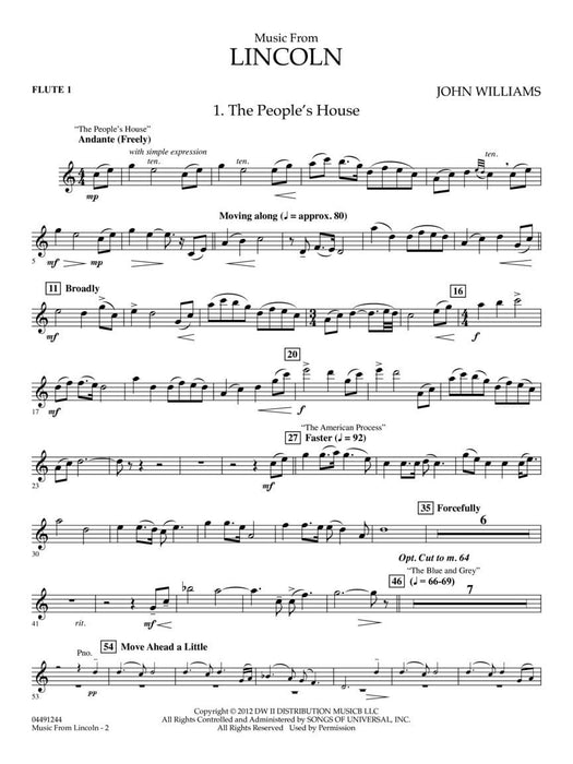Music from Lincoln Score and Parts | 小雅音樂 Hsiaoya Music