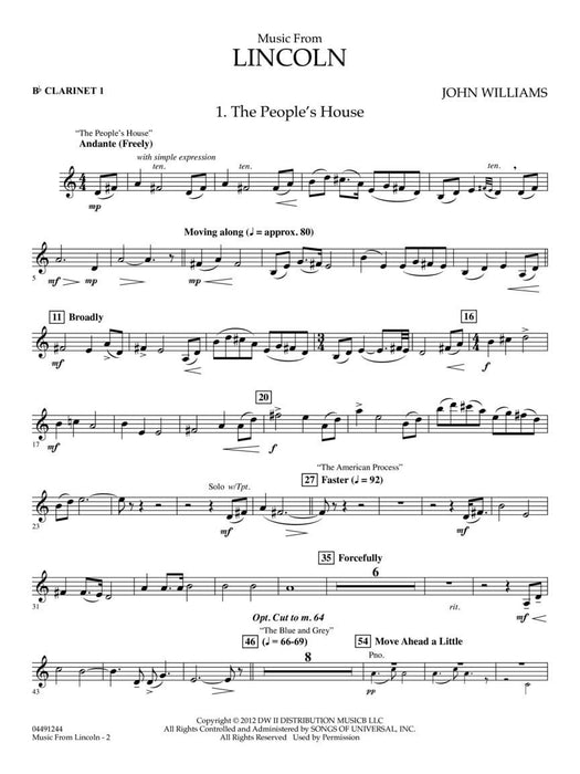 Music from Lincoln Score and Parts | 小雅音樂 Hsiaoya Music