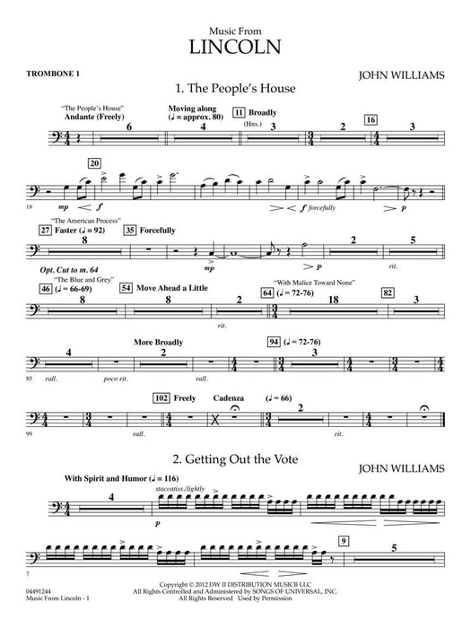 Music from Lincoln Score and Parts | 小雅音樂 Hsiaoya Music