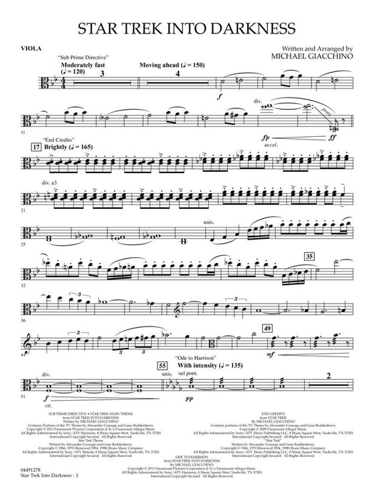 Star Trek Into Darkness Score and Parts | 小雅音樂 Hsiaoya Music