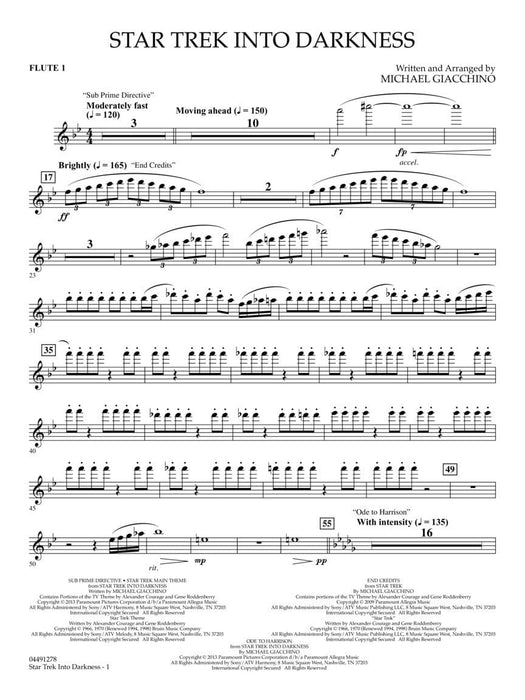 Star Trek Into Darkness Score and Parts | 小雅音樂 Hsiaoya Music