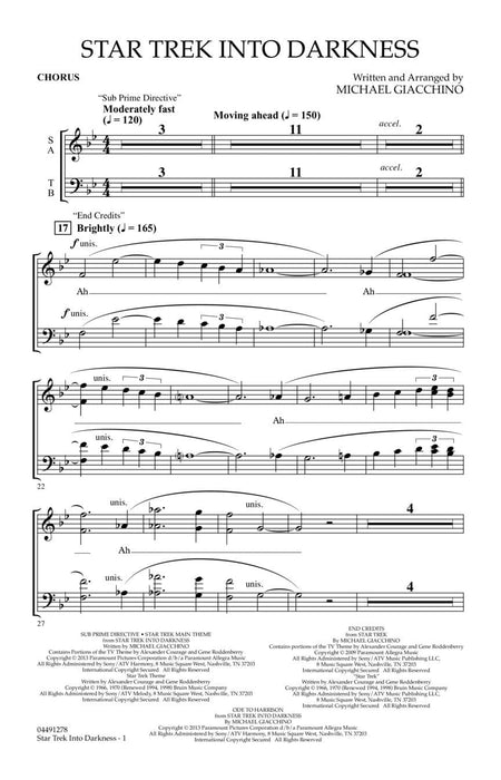 Star Trek Into Darkness Score and Parts | 小雅音樂 Hsiaoya Music