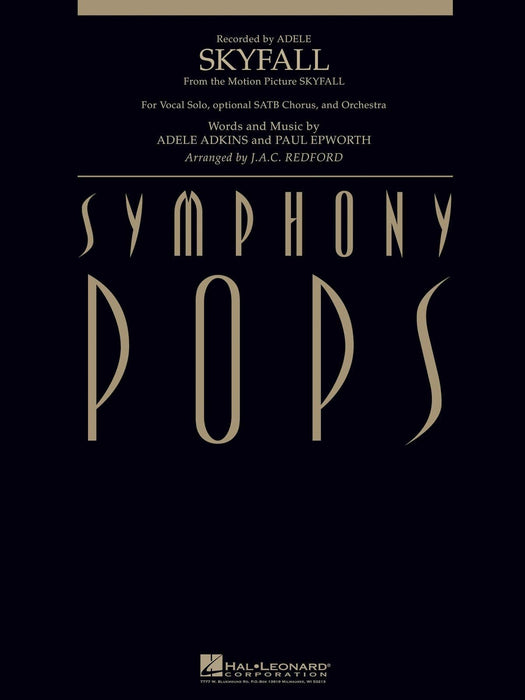 Skyfall with Vocal Solo and opt. SATB Chorus Score and Parts 獨奏 合唱 | 小雅音樂 Hsiaoya Music