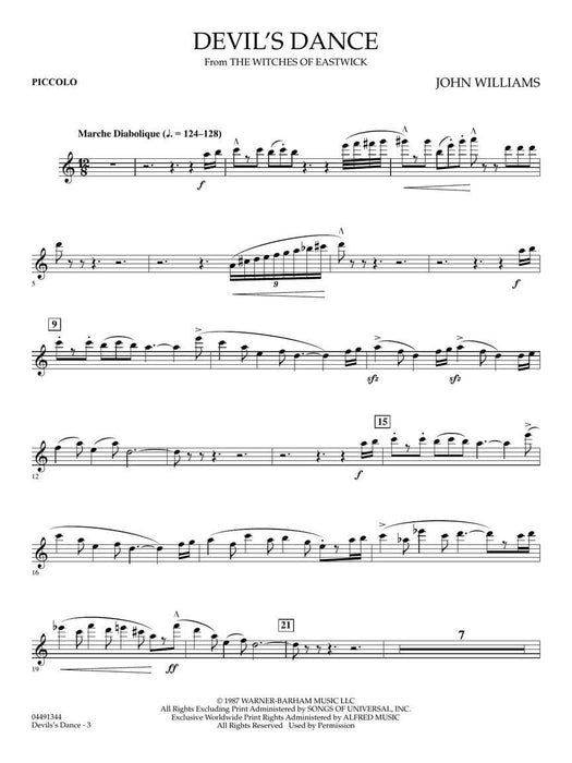 Devil's Dance (from The Witches of Eastwick) Score and Parts 舞曲 | 小雅音樂 Hsiaoya Music