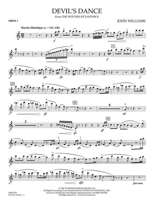 Devil's Dance (from The Witches of Eastwick) Score and Parts 舞曲 | 小雅音樂 Hsiaoya Music