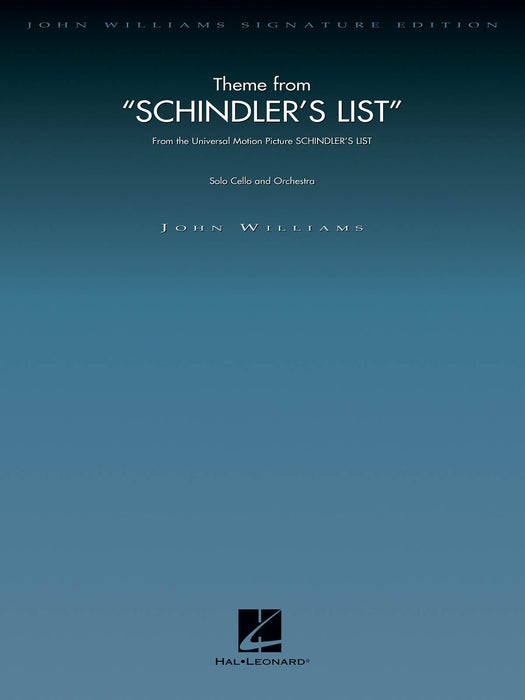 Theme from Schindler's List (Cello and Orchestra) Score and Parts 主題 大提琴 管弦樂團 | 小雅音樂 Hsiaoya Music