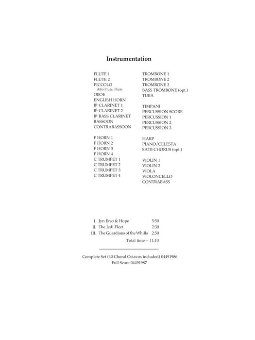 Rogue One: A Star Wars Story Score and Parts | 小雅音樂 Hsiaoya Music