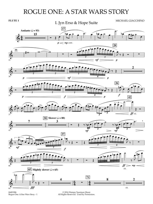 Rogue One: A Star Wars Story Score and Parts | 小雅音樂 Hsiaoya Music