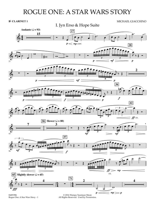 Rogue One: A Star Wars Story Score and Parts | 小雅音樂 Hsiaoya Music