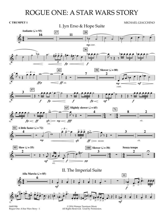 Rogue One: A Star Wars Story Score and Parts | 小雅音樂 Hsiaoya Music