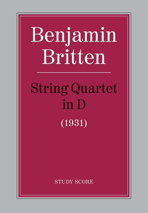 String Quartet in D 布瑞頓 弦樂四重奏 | 小雅音樂 Hsiaoya Music