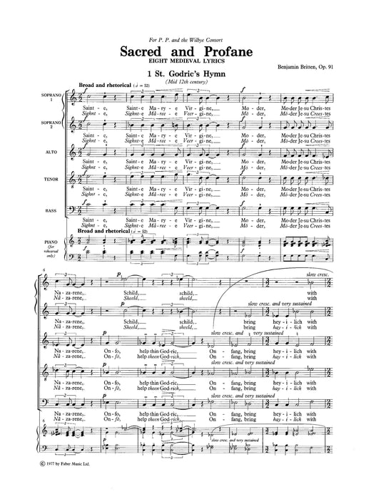 Sacred and Profane 布瑞頓 | 小雅音樂 Hsiaoya Music