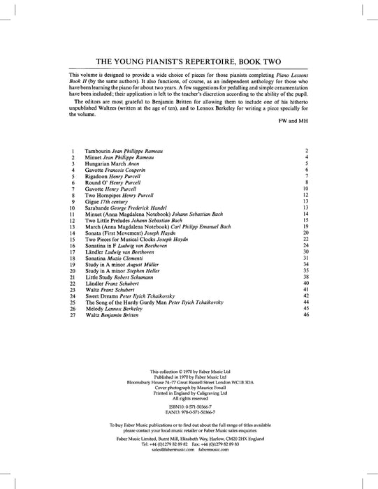 The Young Pianist's Repertoire Book 2 | 小雅音樂 Hsiaoya Music