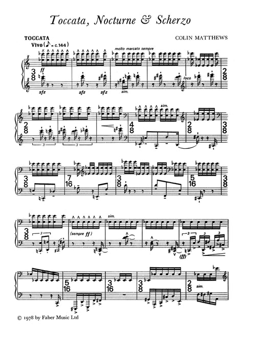 Toccata, Nocturne and Scherzo 觸技曲 夜曲 詼諧曲 | 小雅音樂 Hsiaoya Music