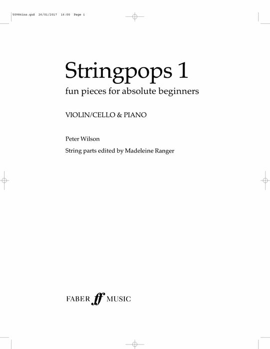 Stringpops 1 (Piano Score) 弦樂 鋼琴總譜 | 小雅音樂 Hsiaoya Music