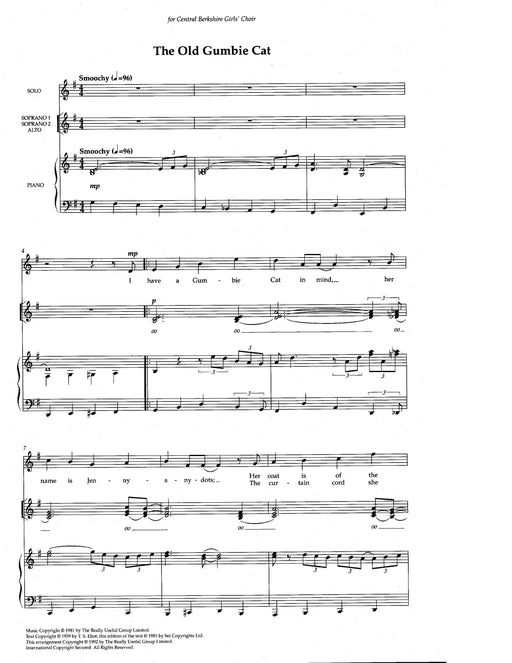 Memory & other choruses from Cats (Upper Voices) 合唱 | 小雅音樂 Hsiaoya Music