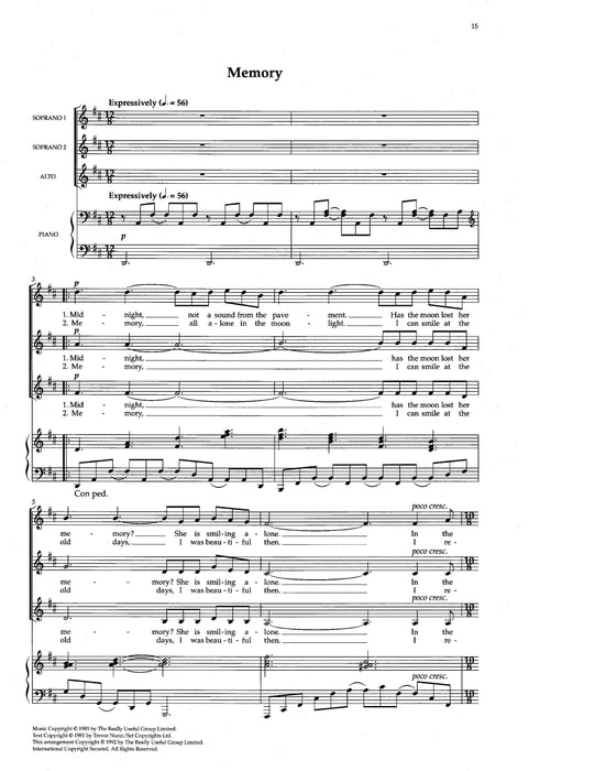 Memory & other choruses from Cats (Upper Voices) 合唱 | 小雅音樂 Hsiaoya Music