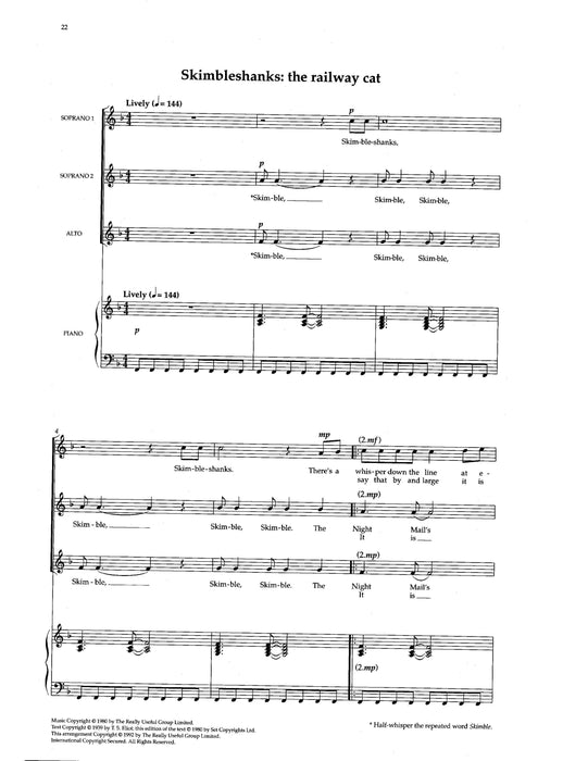 Memory & other choruses from Cats (Upper Voices) 合唱 | 小雅音樂 Hsiaoya Music