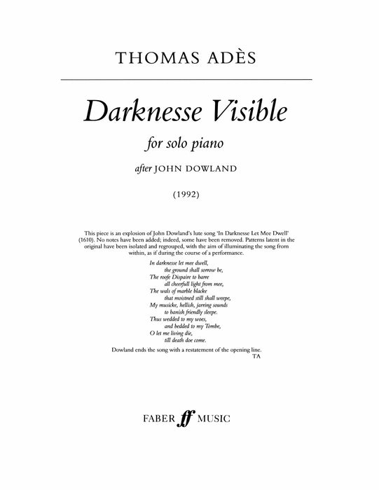 Darknesse Visible 艾得斯 | 小雅音樂 Hsiaoya Music