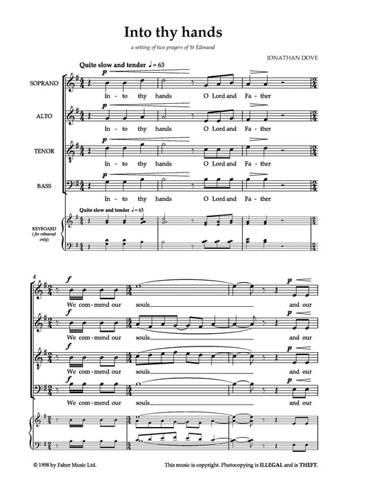 Into Thy Hands | 小雅音樂 Hsiaoya Music