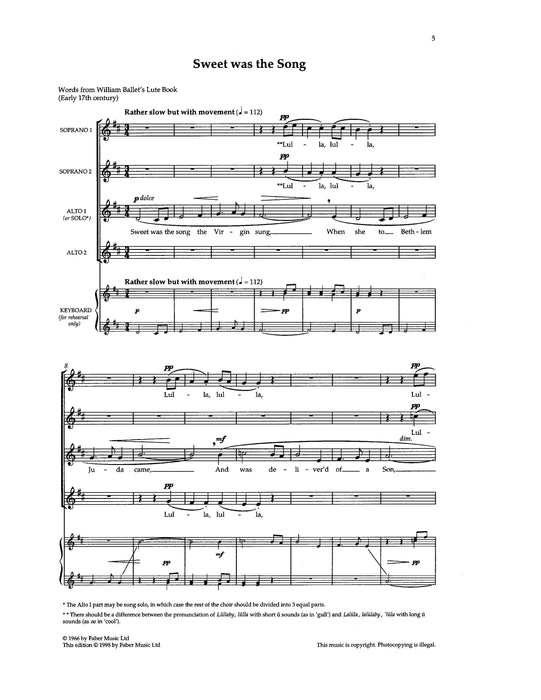 Three Carols 布瑞頓 耶誕頌歌 | 小雅音樂 Hsiaoya Music